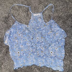 Mine Blue Floral Camisole Top